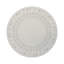 Sous-verres ronds en cuir végétalien blanc Raffia Amagansett