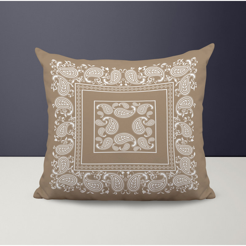Housse et insert de coussin décoratif en polyester, Beige, L 15 po x H 15 po