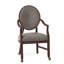 Upholstered King Louis Back Arm Chair-60273239-60273207