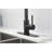 Kitchen Faucet Pull Down In Matt Black - Stainless Steel, 360 Rotating High Nozzle, Corrosion And Rust Coating, Single Handle For Easy Water Management With Finish, Treatment, Flow Temperature-699946874