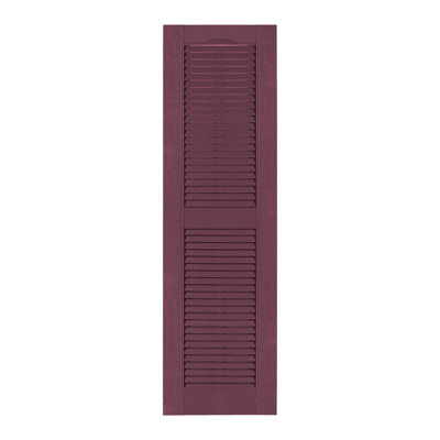 Custom Louvered Shutter with Cathedral Top
