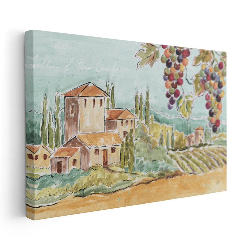 «Tuscan Breeze I», reproduction d'art sur toile, H 12 po x l 18 po