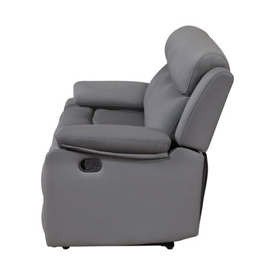 Blanche Grey Glider Recliner With LED