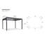 3.6 X 4 Aluminum Pergola With Lights