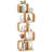 5-Tier S-Shaped Bookcase w/ 5 Open Cubes Geometric Corner Display Shelf-1308877755
