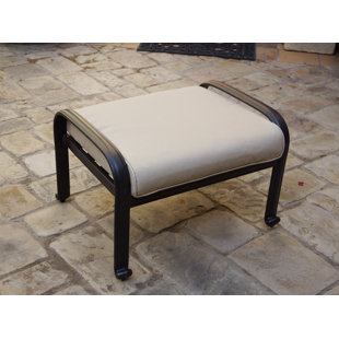 Metal Outdoor Ottoman (Set of 2)