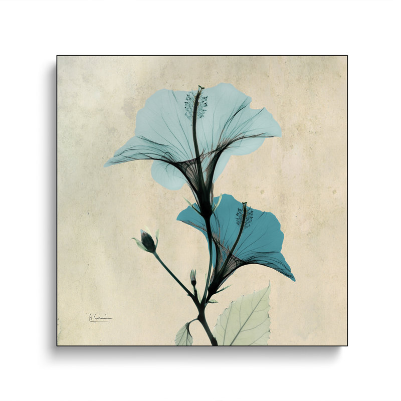 Impression sur toile, "Hibiscus Blue" par Albert Koetsier