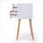 Modern 2-Drawer Nightstand with Solid Pine Legs - White Walnut (2pcs)