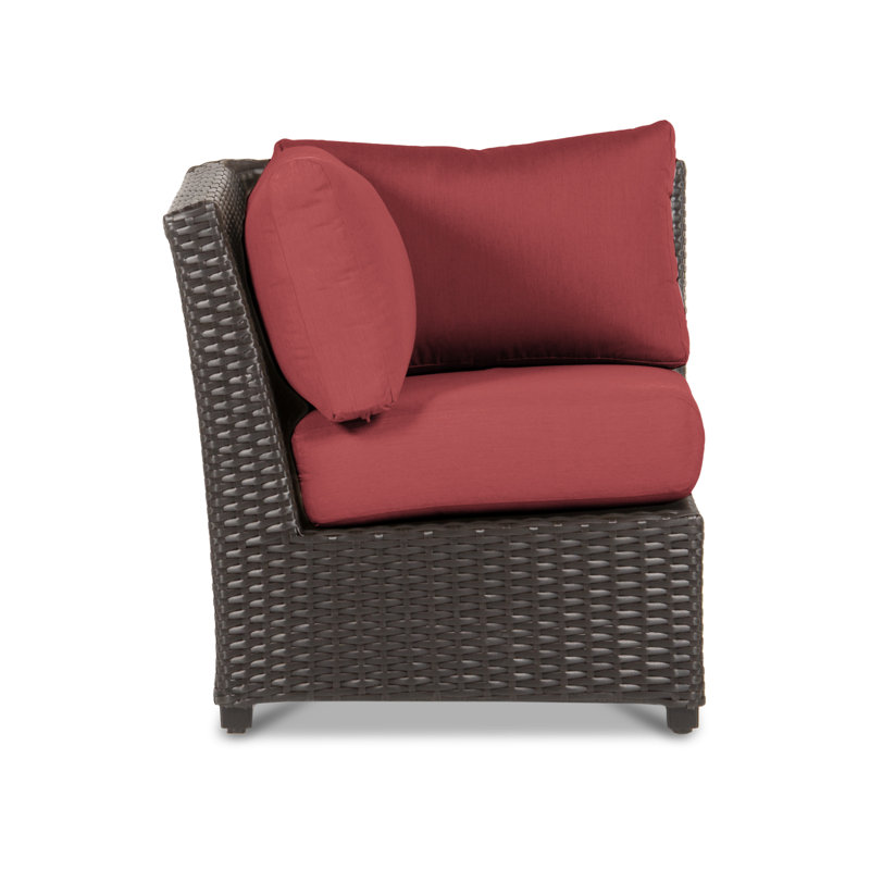 Siesta Key Premium All-Weather Wicker Outdoor Lounge Chair , Sunbrella® Cushions Included, Canvas Henna Sunbrella® Canvas