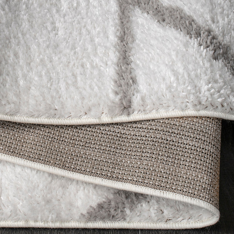 Tapis géométrique tissé à la machine Lodd, Rectangle 6 pi 7 po x 9 pi 6 po