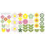 Retro Flower Peel and Stick Wall Decal