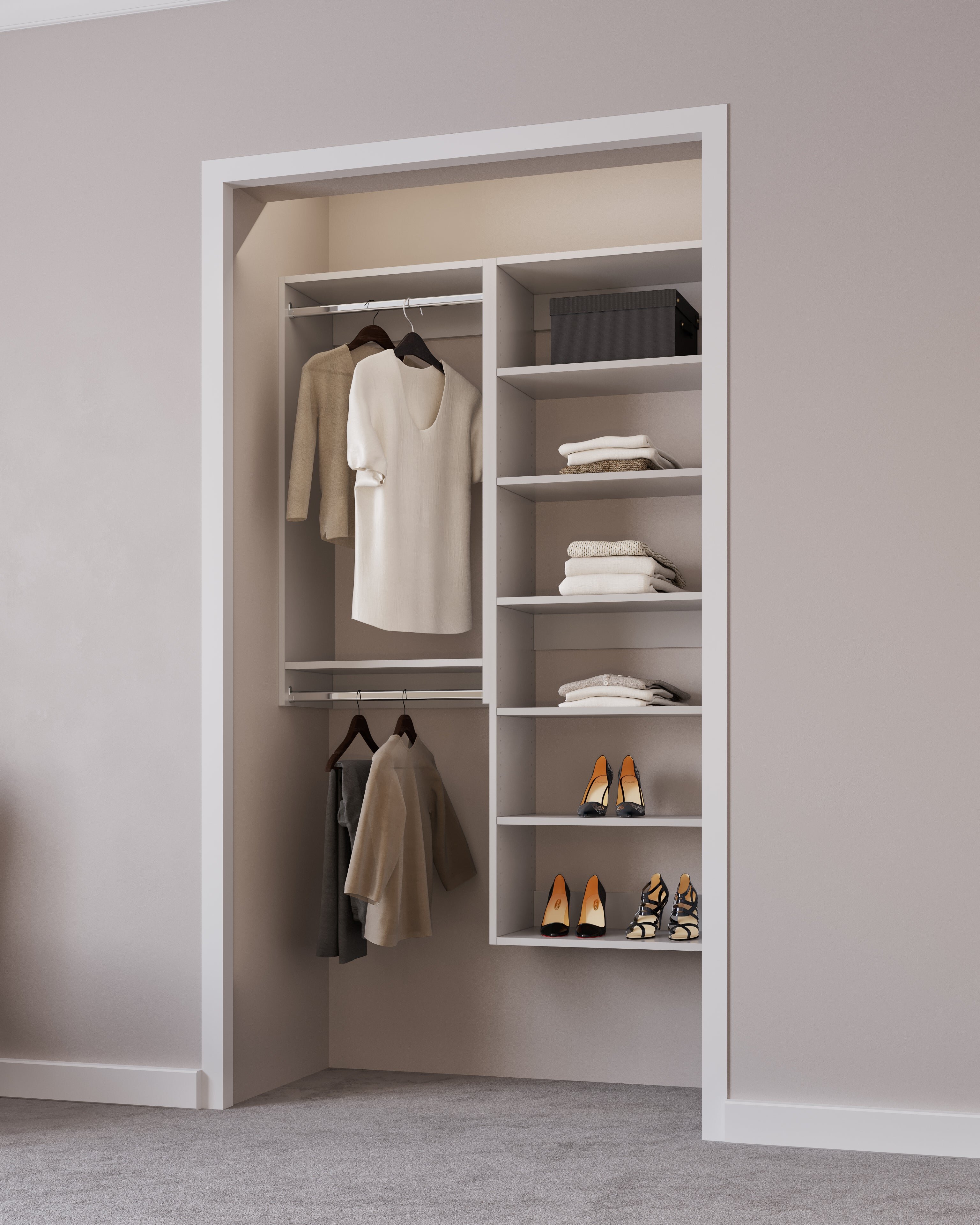 Akaylia 65.7'' - 95.7'' Closet System