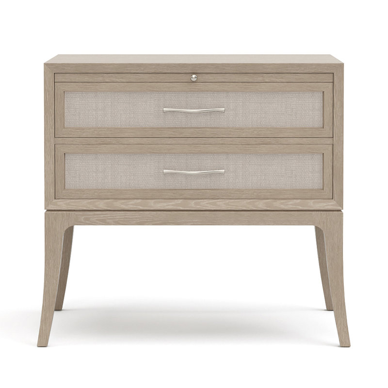 Maidstone 2 - Drawer Solid Wood Nightstand, Sandbank