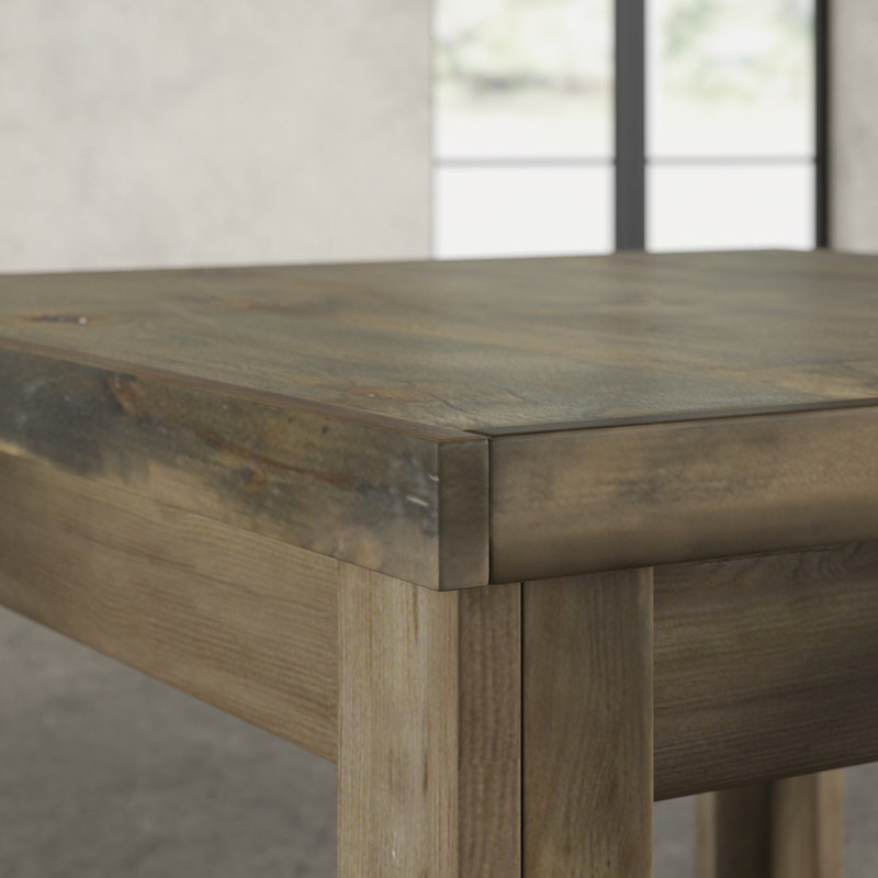 Table d'appoint 24 po Columbia, aucun assemblage requis, Bois de grange