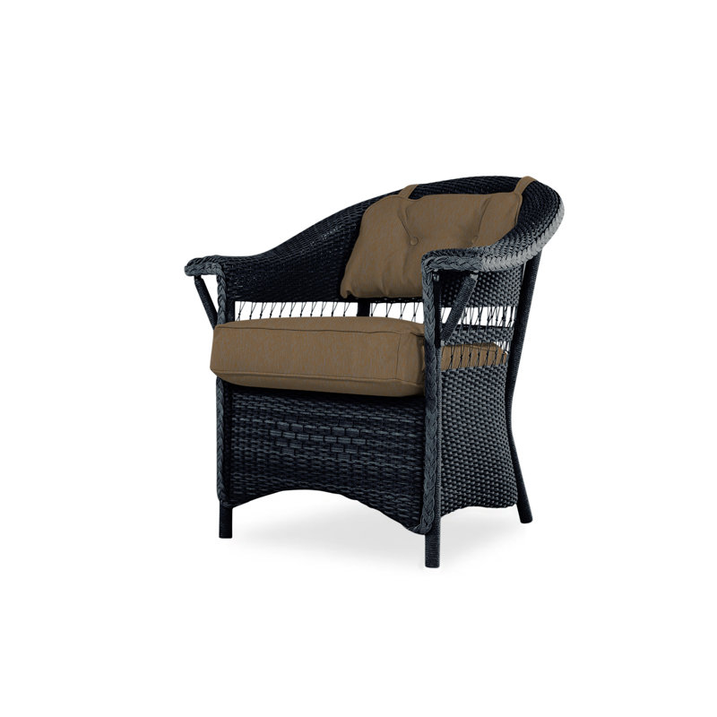 Nantucket Outdoor Dining Armchair, Decorline Natural, Ebony