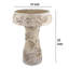 Mangeoire pour oiseaux Menon, terracotta, 20 po-109765634