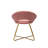 Downey Velvet Accent Chair with Gold Metal Legs-1186218266