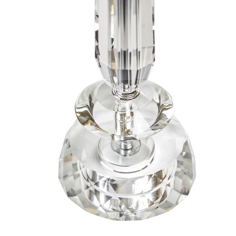 Rodrigez Crystal Table Lamp, White