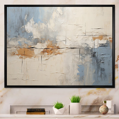 Minimalisme moderne scandinave Serenity Art I - art mural moderne-scandinave encadré
