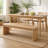 Kepler Driftwood 50.5" Long Dining Bench 