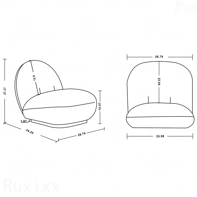 Fauteuil d'appoint décontracté idéal pour les chambres relaxantes
