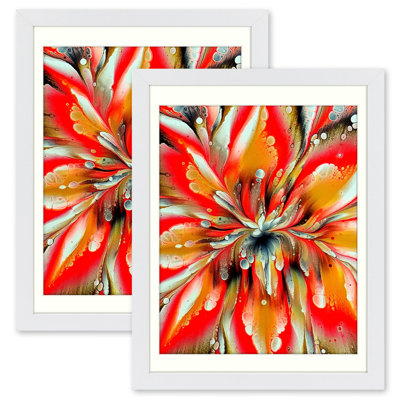 White Picture Frame - Set of 2 with Mat