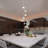 Amalfi 5-Light Height Adjustable ETL Certified Integrated LED Chandelier with Cone Shades-65216905