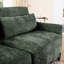Chenille à deux places avec ergonomique, 2 coussins lombaires, structure en bois, coussins confortables, convient aux coins de lecture et aux chambres à coucher Tissu, design, base, support idéal pour différents espaces intérieurs-1220343669-1220343671