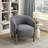 Upholstery Accent Chair with wooden legs-1210072381