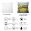 Carré, paysage d'automne champêtre - Coussin décoratif à imprimé champêtre-60157955