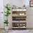 Large Two-Drawer Shoe Storage Cabinet With Three-Fold Doors-1159677443