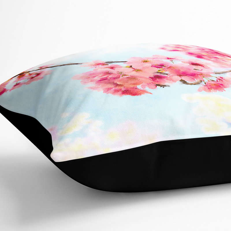 Square Throw Cushion, Black, 40cm H x 40cm W x 15cm D
