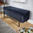 Avdain 110cm Wide Velvet Rectangle No Pattern Standard Ottoman with Storage-1058909494