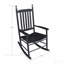 Chaise berçante en bois noir sans passe-partout-1739136781