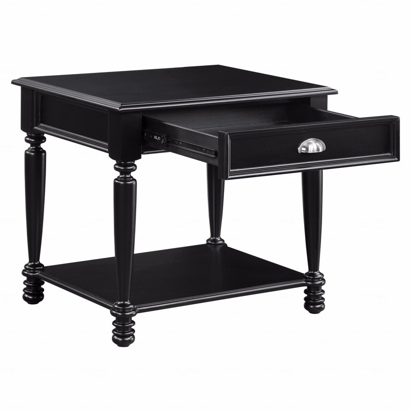 Table de bout avec tiroir et tablette inférieure
