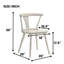 Ensemble de 2 chaises en bois massif-219612288