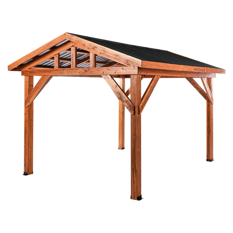 Pergola 296 x 350 cm Light Wood SECCHIA