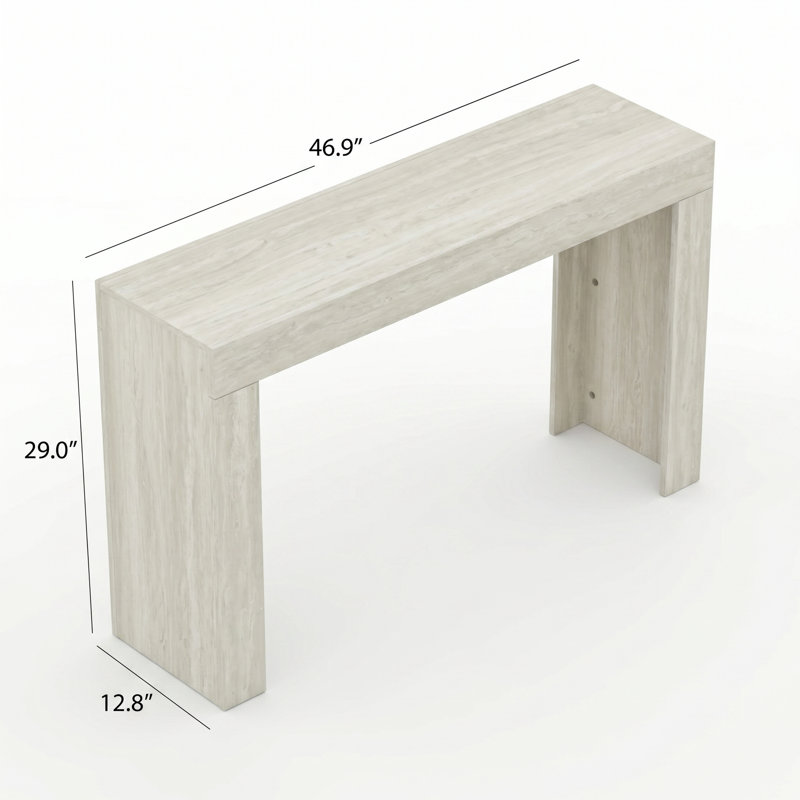 Caomhan 46.9“ Console Table, Travertine