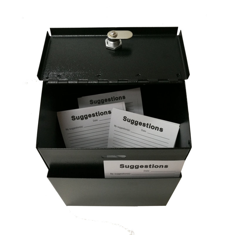 Boîte de collecte de fonds de charité, Noir