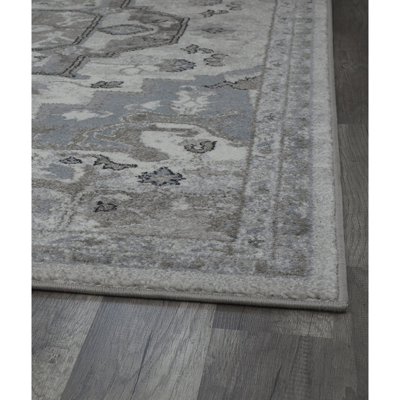 Tapis gris Melendez, Rectangle 5 pi x 7 pi