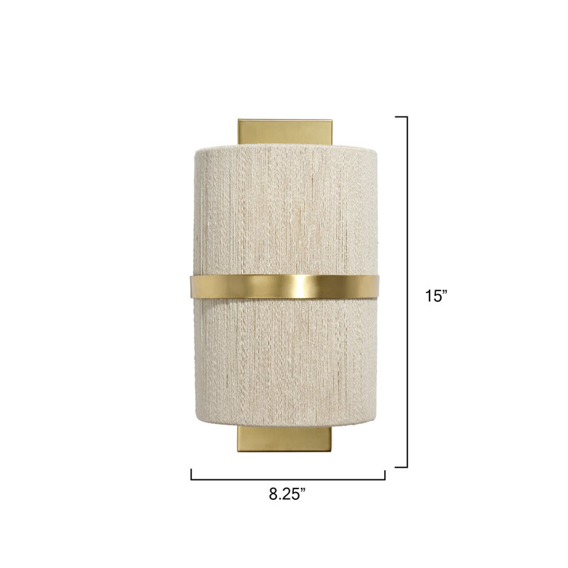 Carousel 1-Light Wall Sconce, Off-White