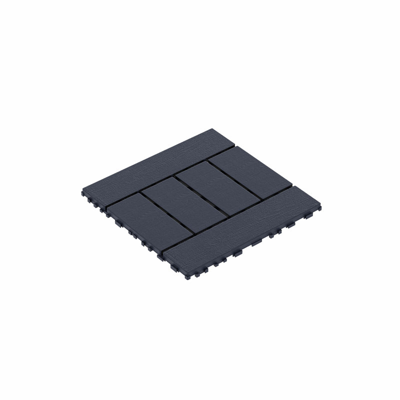 Carreaux de terrasse de 12 po, tuiles de terrasse à emboîtement de module de bricolage, carreaux de cour faciles et rapides à installer pour la véranda