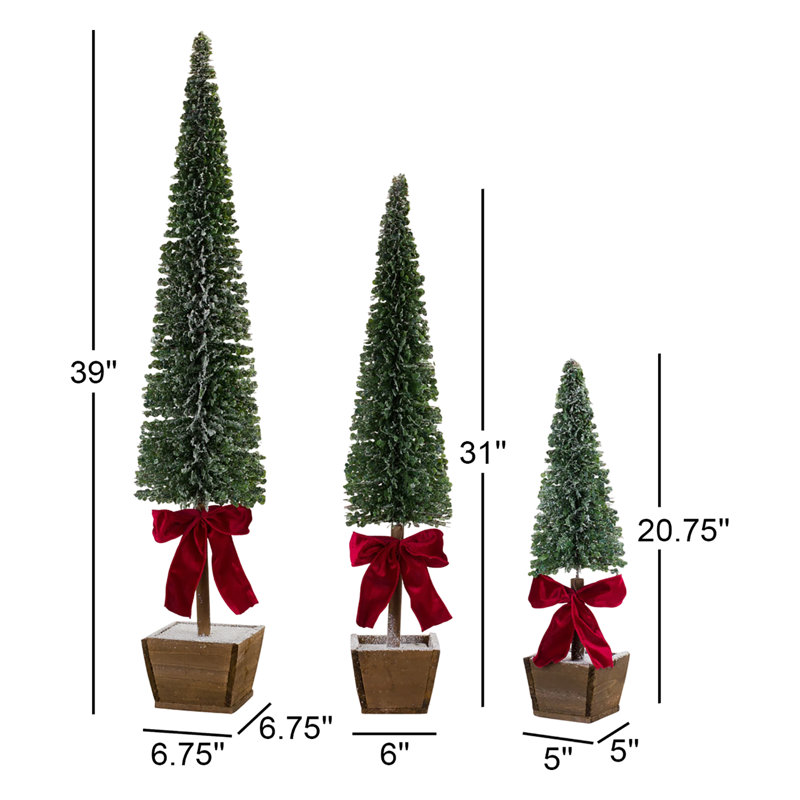 Ensemble d'arbres en PVC 3 pièces
