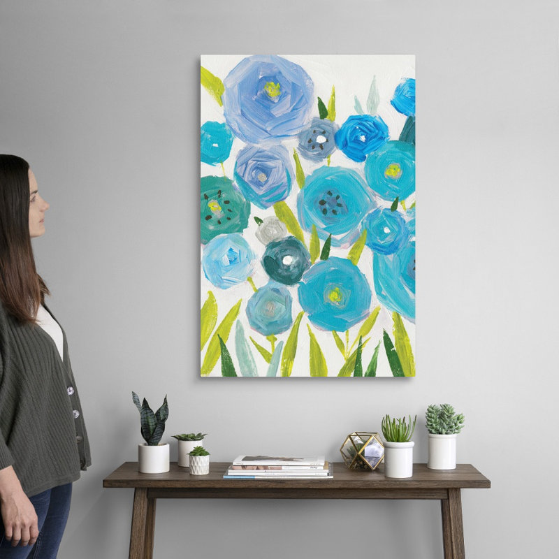 Reproduction d’art sur toile, "Life of Flowers II" par Isabelle Z, Toile tendue, H 36 po x l 24 po x P 1,25 po