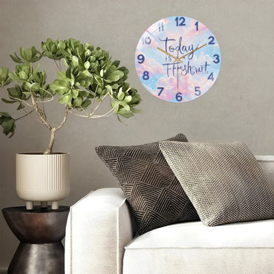 Horloge murale Pastel Cloudscape