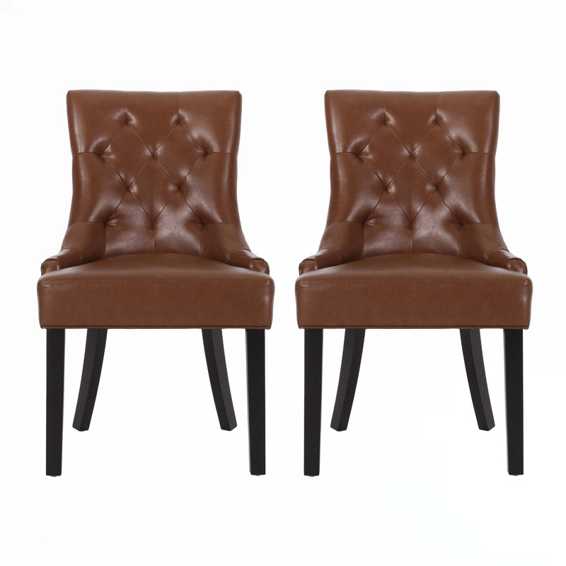 Dining Chairs, Cognac PU