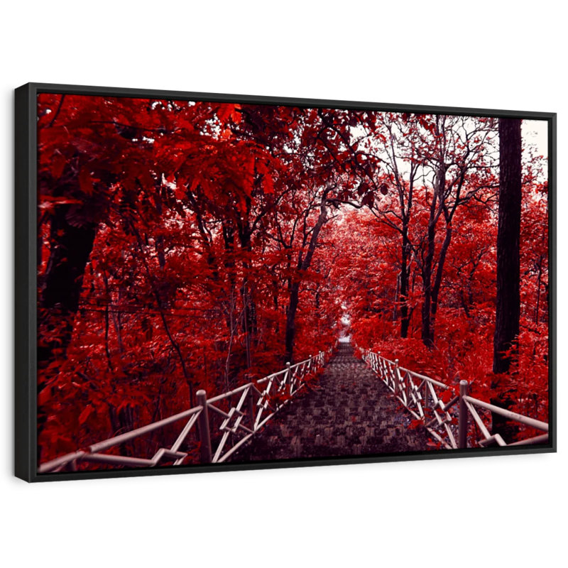 " Red Trees ", 31" H x 21" W