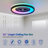 Makaiyla 24" Dimmable RGB LED Indoor Ceiling Fan Lights with Remote/APP Control, 6 Speeds, Timer, Quiet DC Motor-2079662163-2079662161