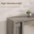  Farmhouse Gray 70.9'' Extra-Long Wooden Console Table – 2 Drawers, 2-Tier Open Storage, Sturdy Mark-Resistant Entryway or Sofa Table for Living Room, Hallway, or Foyer – Gray Color