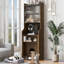 Armoire en noyer pour chats et maisons - utilisation polyvalente, design élégant, lit pour chat Joy Mid-Century, joyeux, fonctionnel